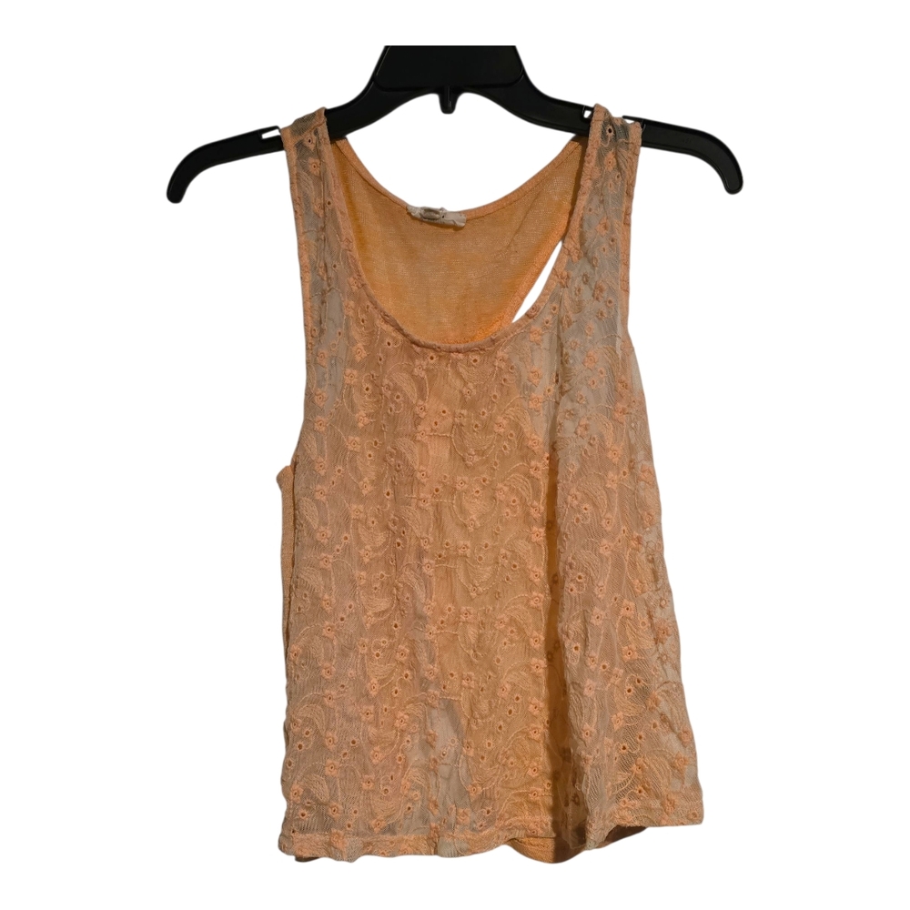 Iris Orange and Cream Paisley Tank Top